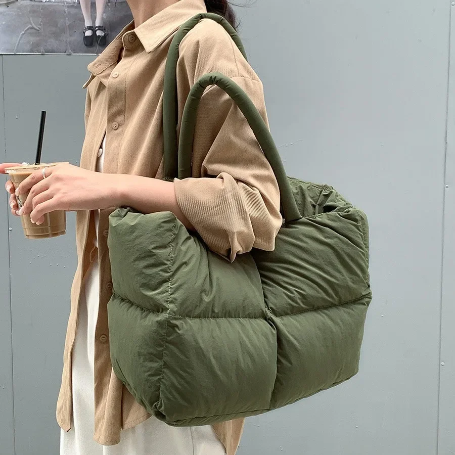 Luxury Quilted Bags - Cotton Padded Tote Large Quilted Women