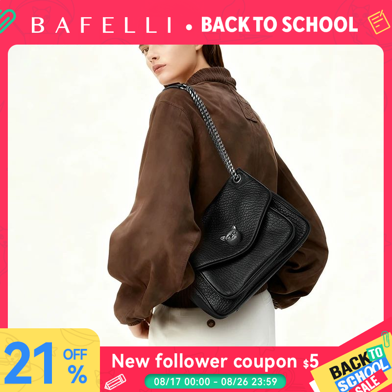 Luxury Quilted Bags - BAFELLI Trendy Chained Tote Bag for