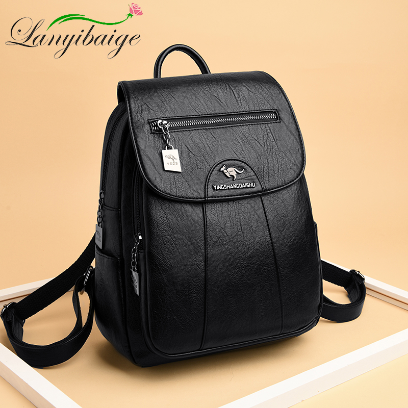 Genuine Leather Backpack - 6 Màu Sắc Ba Lô Nữ