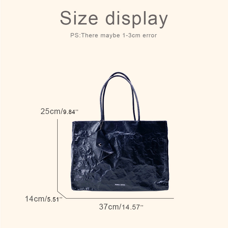 Korean Casual Kraft Paper Tote - đánh giá và giá Luxury Bags Vendor