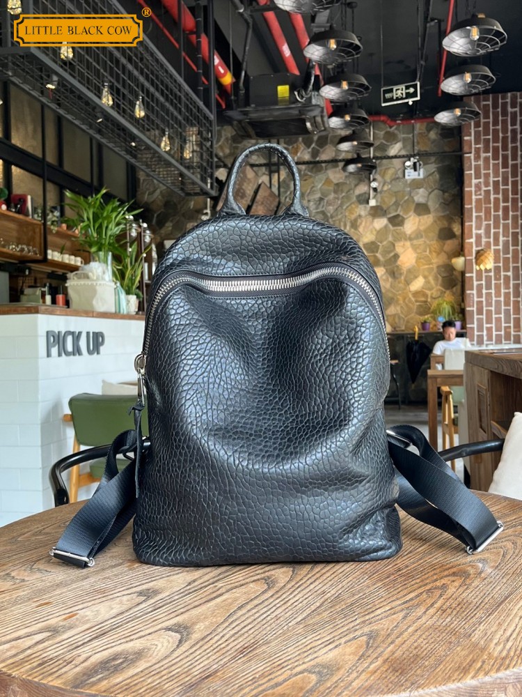 Soft Natural Sheepskin Casual  - đánh giá và giá Genuine Leather Backpack