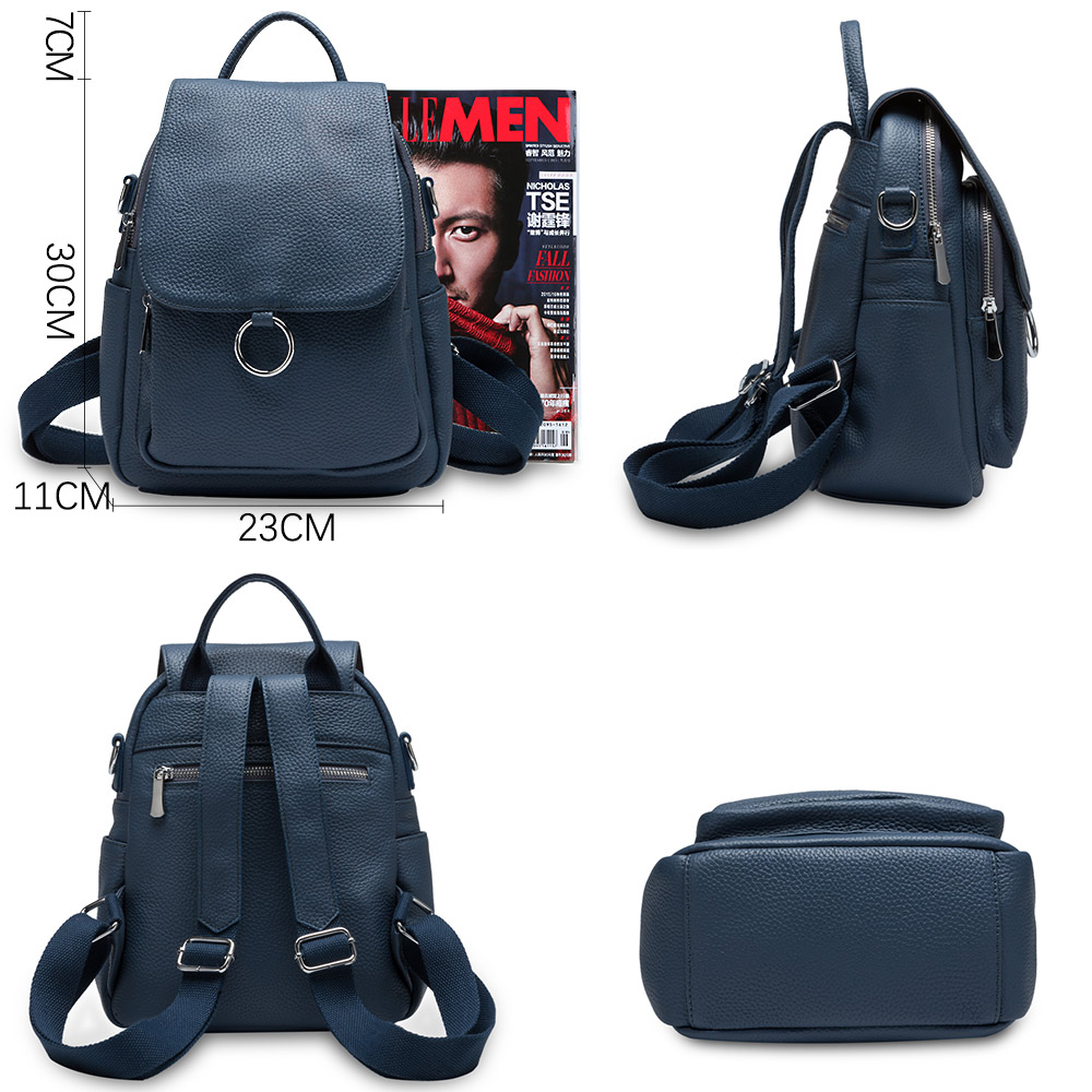 Zency 2022 Mới Thời Trang Nữ B - đánh giá và giá Genuine Leather Backpack