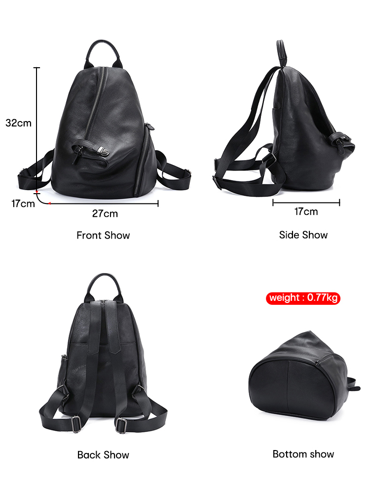 Zency Women's Genuine Leather  - đánh giá và giá Genuine Leather Backpack