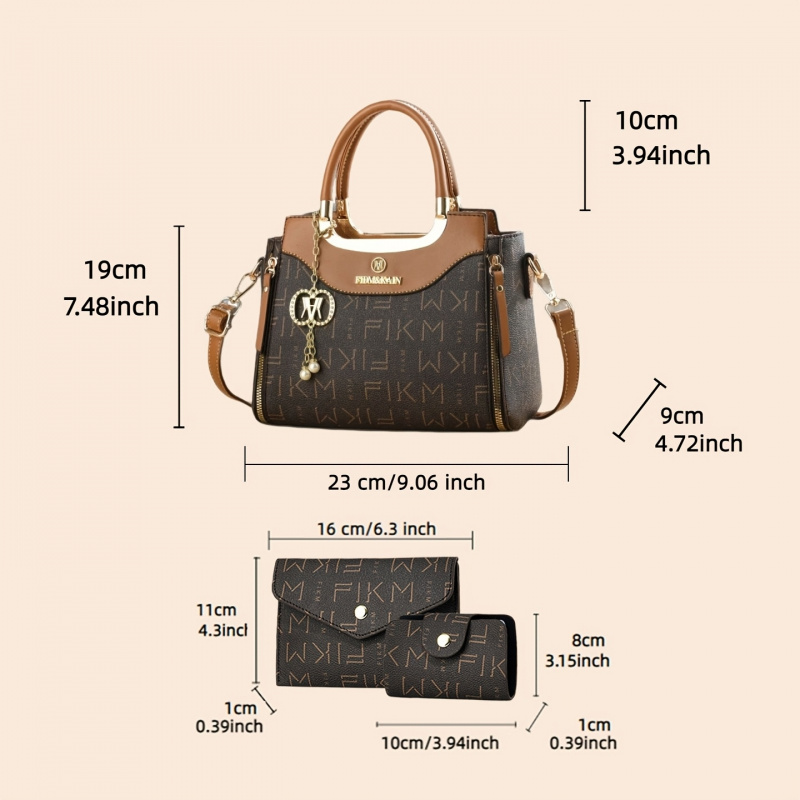 3-piece set of light luxury hi - đánh giá và giá Luxury Bags Casual