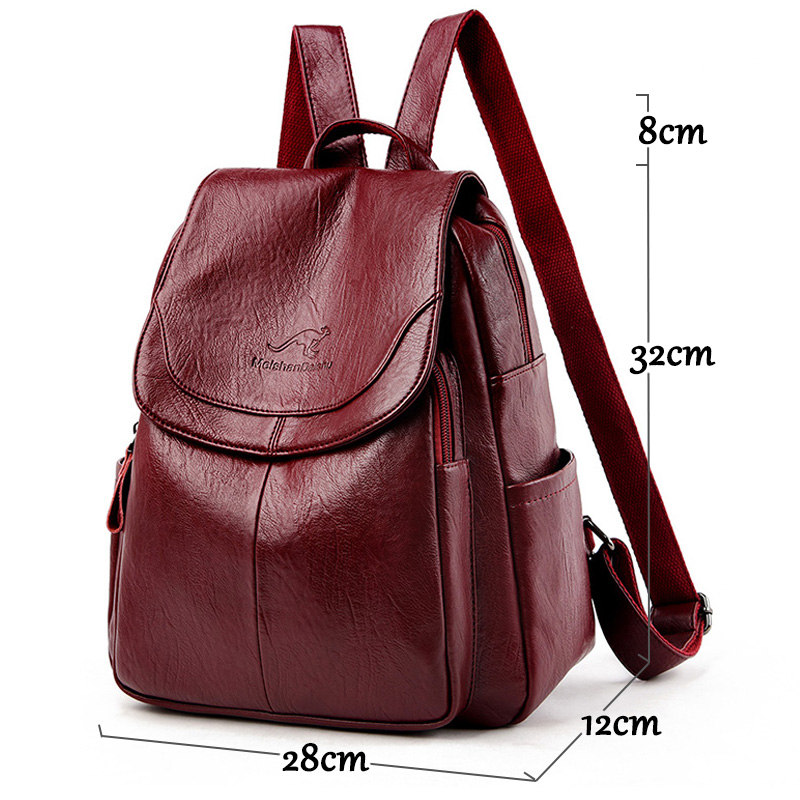 Nóng Bagpack Nữ Thiết Kế Ba Lô - đánh giá và giá Genuine Leather Backpack