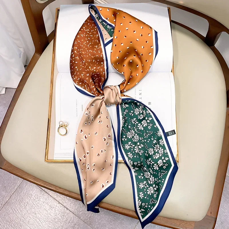 Design Print Skinny Scarf Plai - đánh giá và giá Luxury Bags Brands
