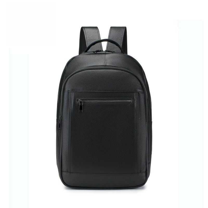 Leather double shoulder male b - đánh giá và giá Genuine Leather Backpack