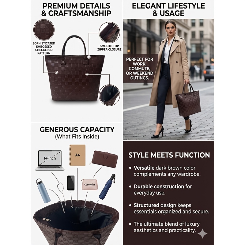 Light Luxury Deep Brown Quilte - đánh giá và giá Luxury Quilted Bags