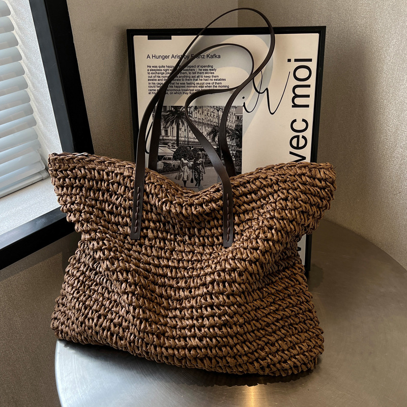 Straw Woven Tote Bags Casual L - đánh giá và giá Luxury Bags Vendor