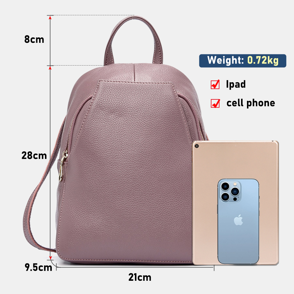 Zency Charm Nữ Ba Lô Nam Da Th - đánh giá và giá Genuine Leather Backpack