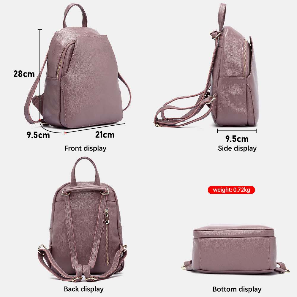 Zency Charm Nữ Ba Lô Nam Da Th - đánh giá và giá Genuine Leather Backpack