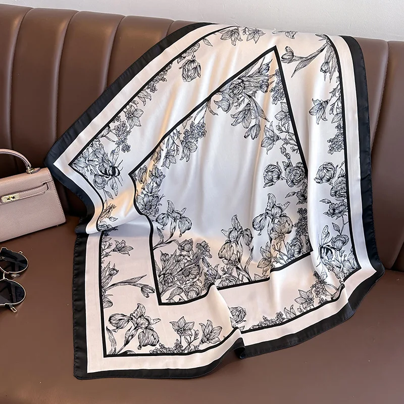 70*70cm Luxury Floral Print Si - đánh giá và giá Luxury Bags Casual