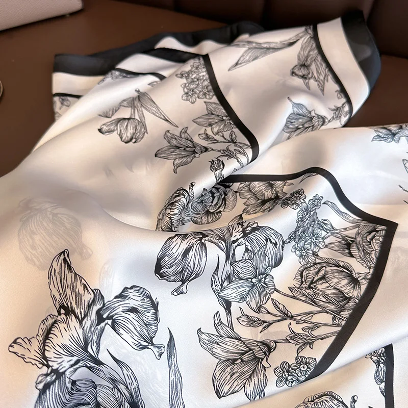 70*70cm Luxury Floral Print Si - đánh giá và giá Luxury Bags Casual