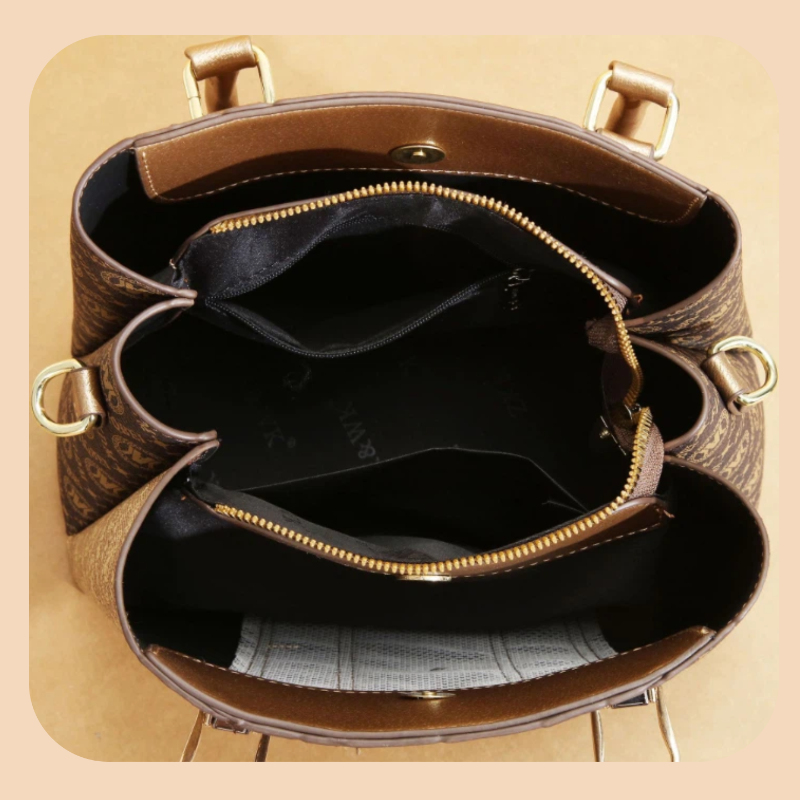 3-piece set of women's handbag - đánh giá và giá Luxury Bags Casual