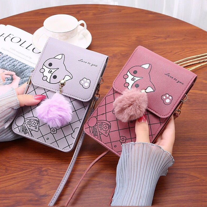 Cute Cartoon Pattern Touch-Scr - đánh giá và giá Shoulder Bag Slouchy