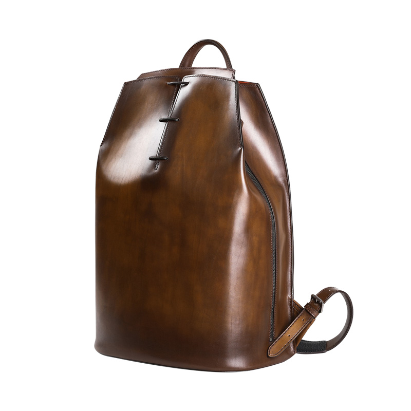 DIMY 2025 new men's genuine le - đánh giá và giá Genuine Leather Backpack