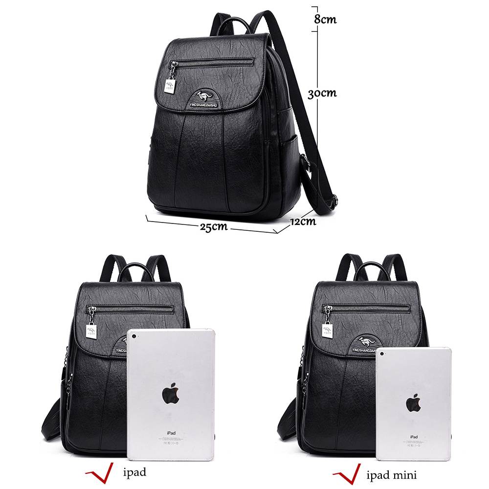 6 Màu Sắc Ba Lô Nữ 2021 Mới Ch - đánh giá và giá Genuine Leather Backpack