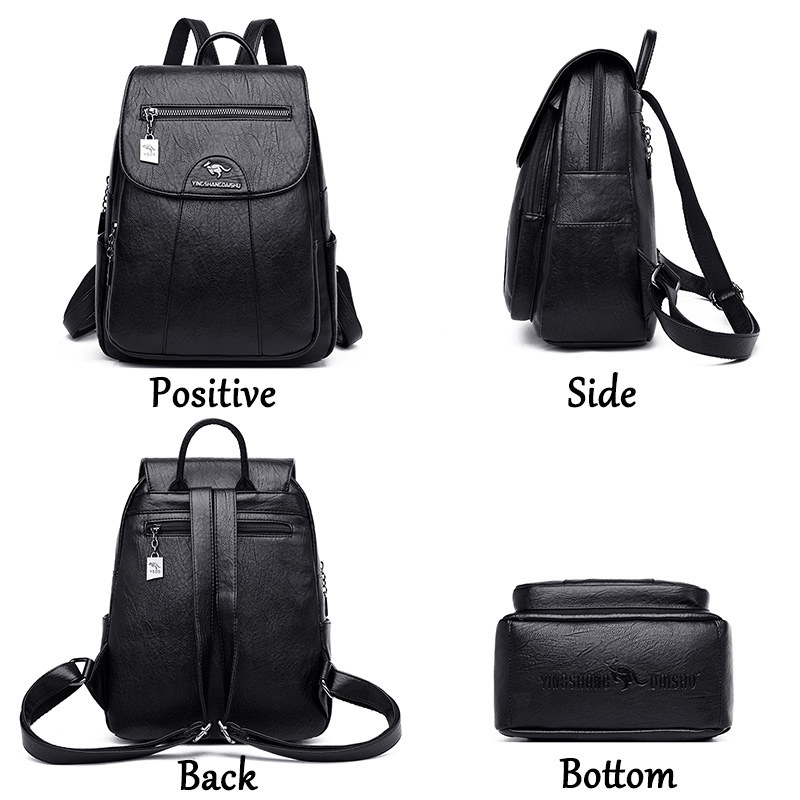 6 Màu Sắc Ba Lô Nữ 2021 Mới Ch - đánh giá và giá Genuine Leather Backpack