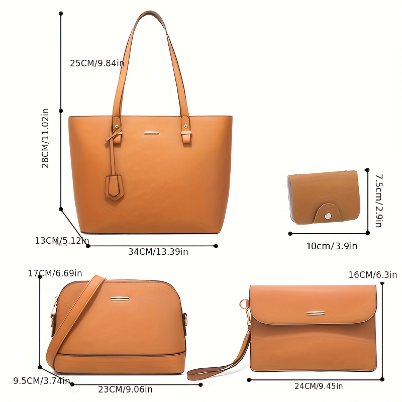 4pcs Fashion Women's Bag Sets  - đánh giá và giá Shoulder Bag Slouchy