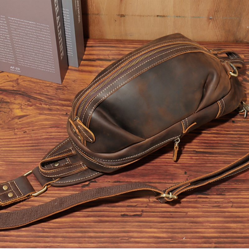 Fashion Design Luxury Men's Sl - đánh giá và giá Genuine Leather Backpack
